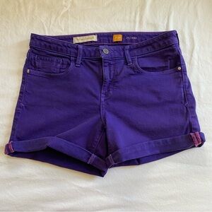Pilcro And The Letterpress Purple Shorts Women's 30
